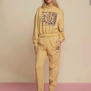 Billabong Women's Yellow Swear Jogger Set
